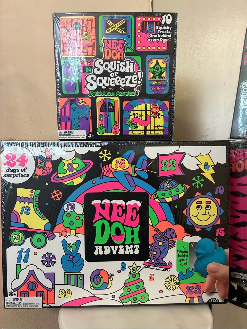 Needoh Squish or Squeeze & Needoh Advent Kids Toy  Squishy Surprise